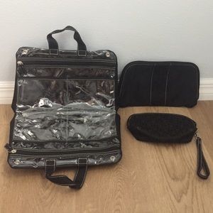 EUC Liz & Co 3-Piece Cosmetics Bag/Pouch/Wallet